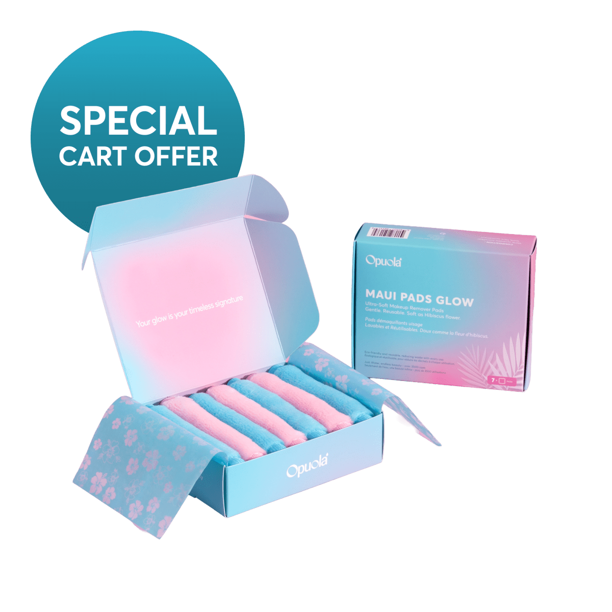 Opuola Maui Glow Pads upsell